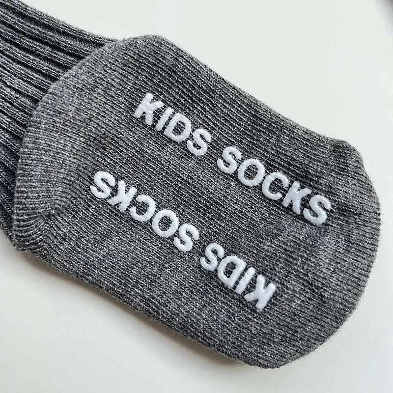 Baby Non-Slip Socks 3-Pack – Cotton Blend, 0–3 Years