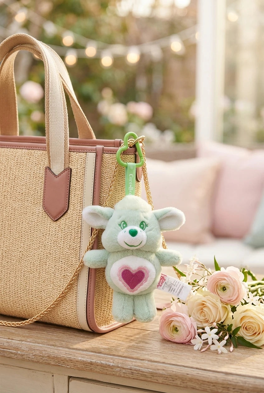 Care Bears Cousins Plush Keychain 15cm Animal Doll Pendant Cartoon Stuffed Toy Keyring Bags Decor Gift Plushie Charms Accessorie