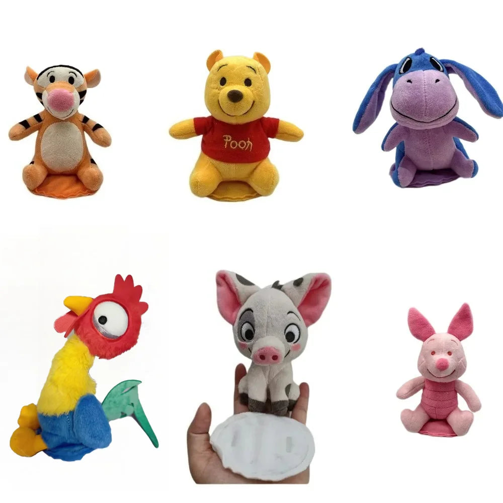 Kawaii 16cm Chicken Magnetic Shoulder Pooh Tigger Plush Pua Toy Gifts Kawaii Plush Stuff Toys For Friends Birthday Giftsn
