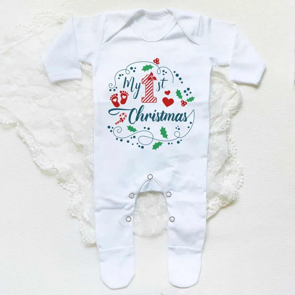 Your Baby's First Christmas Babygrow Sleepsuit So Cozy