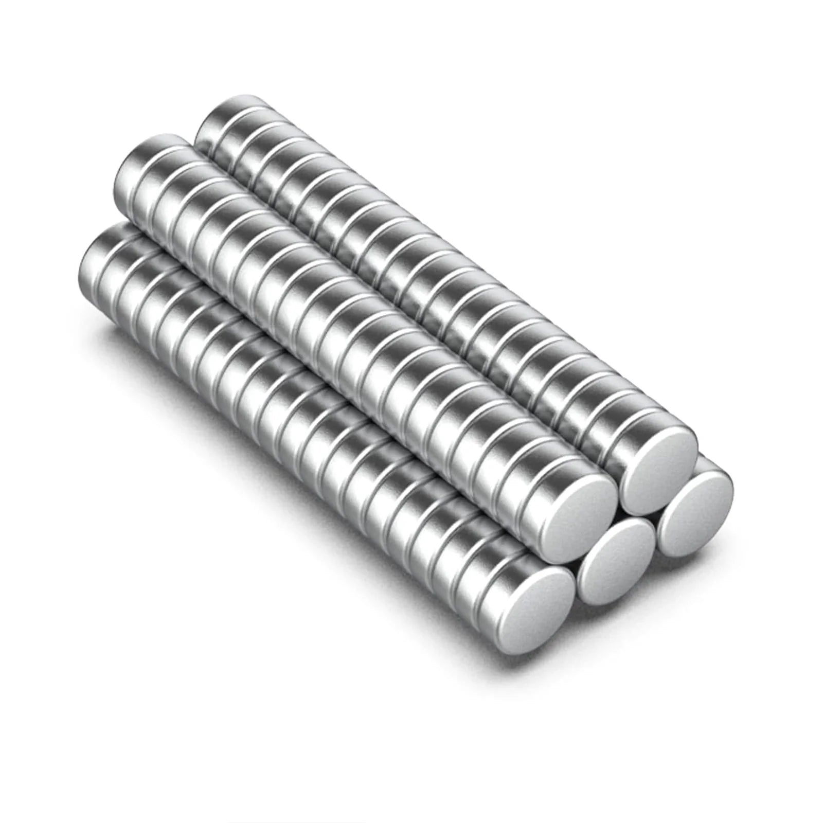 100 Piece 6x2mm Strong Round Magnets for Fridge, DIY, Building, Scientific, Craft, Education