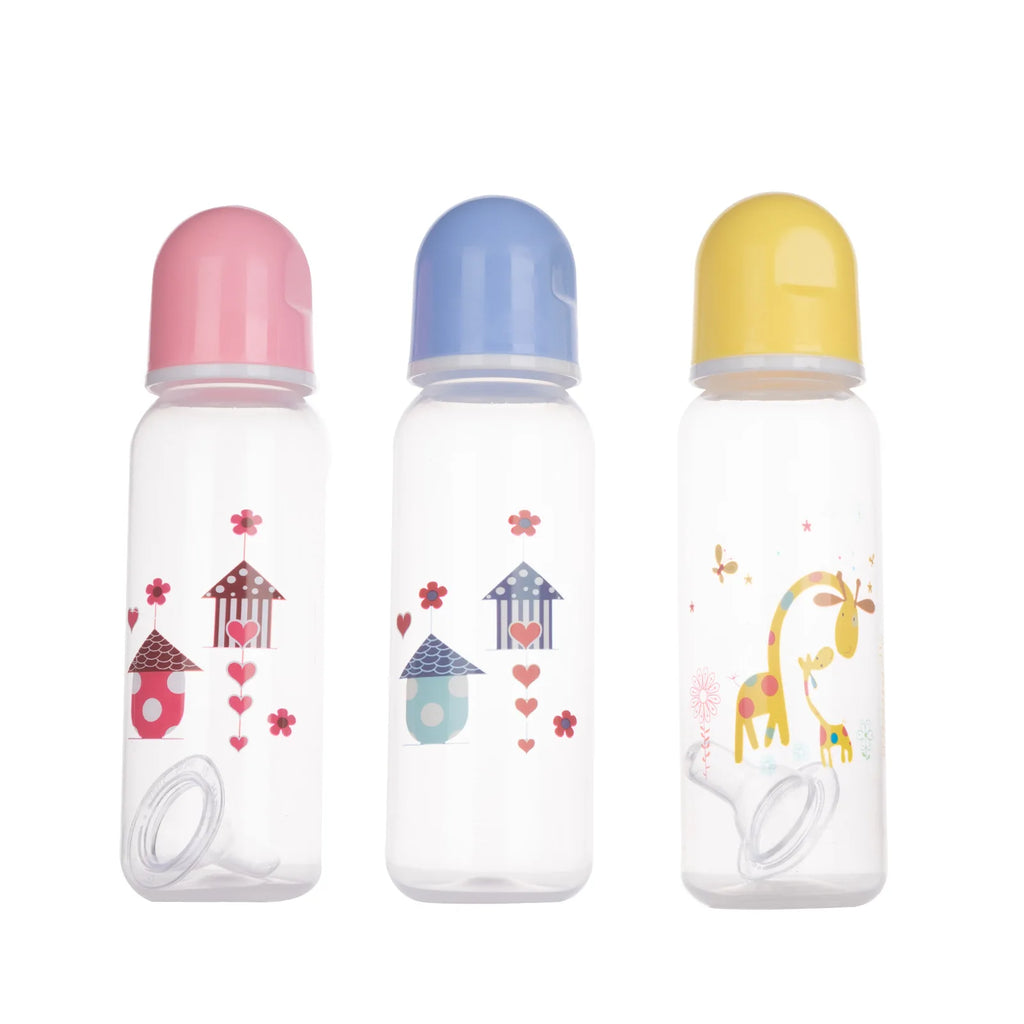 250mL Cute Kawaii Cartoon Food Storage Cup Baby Safe PP Material Feeding Water Bottle for Newborn Toddlers Infant Accessories