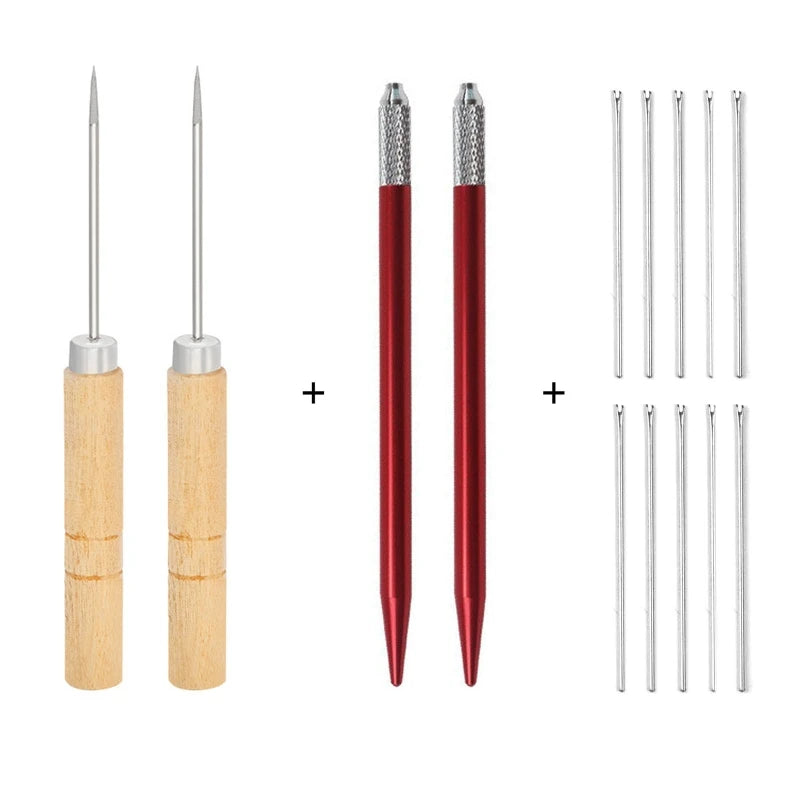 Reborn Doll Hair Rooting Needle Kit Copper Copper Dual-End Cap Design