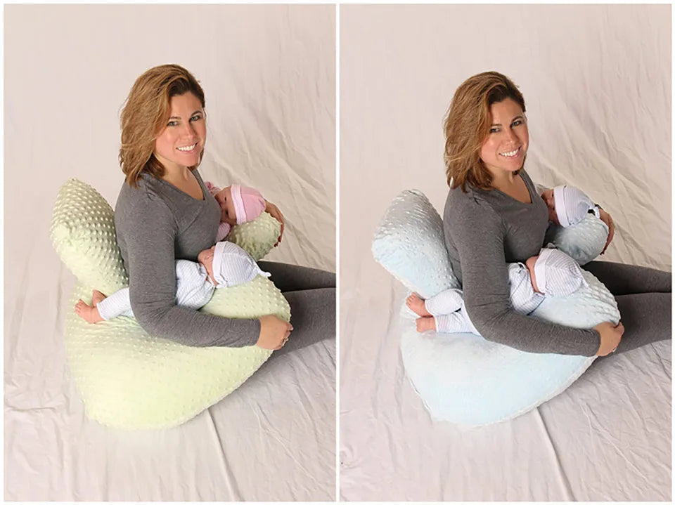 Baby Pillow Bubble Detachable Nursing Pad For Twins Soft Baby Anti-Spitting Milk Cushion Multifunctional Breastfeeding Pillow
