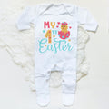 My First Easter Newborn Sleepsuit Romper Bunny Print Baby Bodysuit Infant Body Long Sleeve Jumpsuit Boys Girls Easter Outfits
