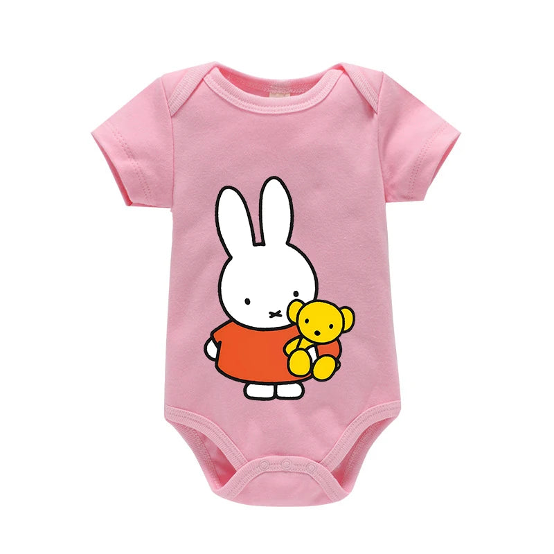 Miffys Baby Bodysuits Clothes Newborn Boy Girl Kawaii Clothes Cute Jumpsuit Cotton Infant Outfits Safe Soft Romper Children Gift