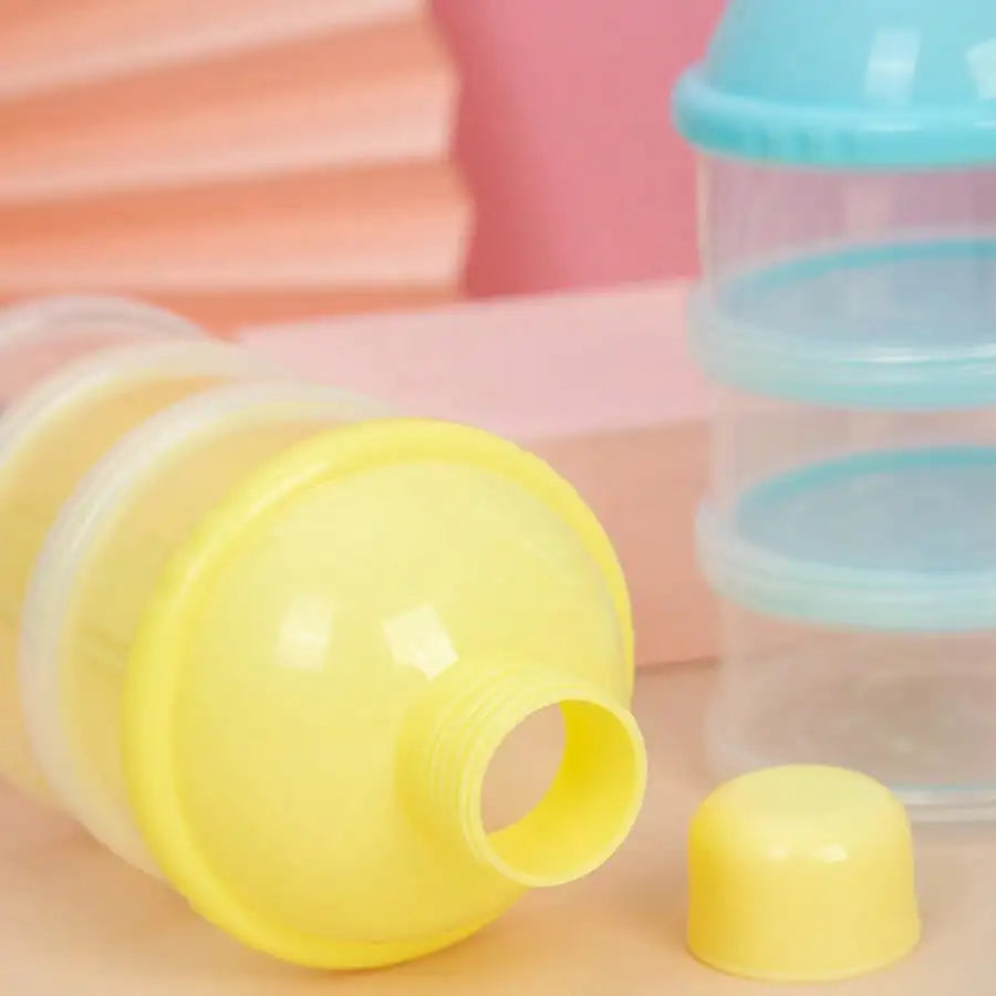 1 Pc Portable 3-Layer Baby Formula Dispenser, Outing Milk Powder Storage Box, Airtight Container for Infant Cereal & Snacks