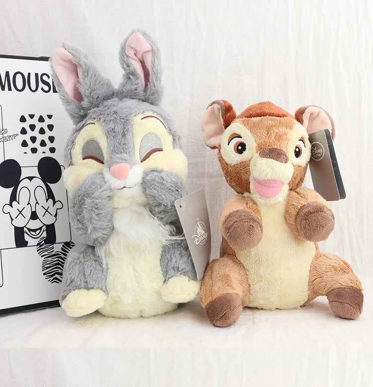 Bambi Thumper Plush Yellow Gray Bunny Stuffed Animal Cute Soft Anime Doll Party Gifts For Collectors Table Home Decor Present