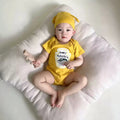 Infant Newborn Romper  Sauce Onesie with Hat Baby Bodysuit Cosplay Baby Twins Red Tomato Ketchup and Yellow Mustard Costume 0-2T