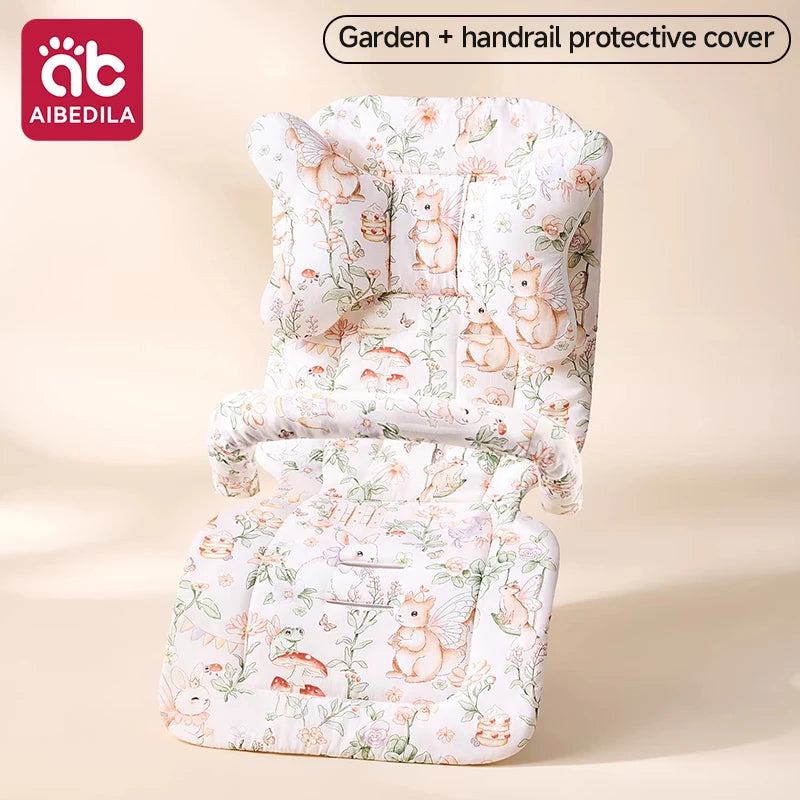 Stroller Cushion Head Pillow Support Sleeve Pram Pad Soft Thickened Cotton Baby Carriage Accessories Warm Baby Stroller Seat