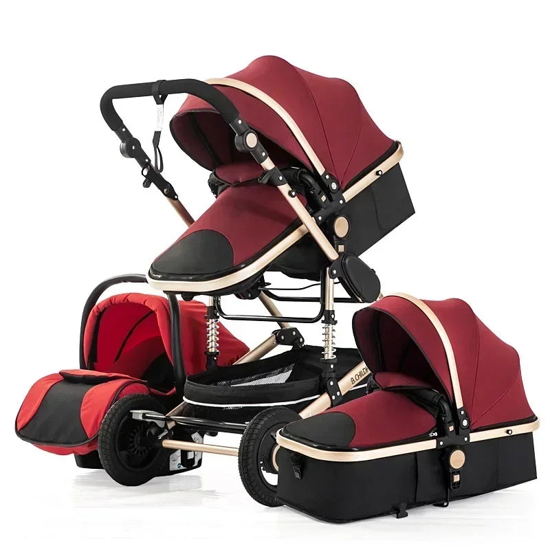 Your 3 In 1 Baby Stroller For Smooth Rides And Easy Outings Perfect Pushchair For Newborns