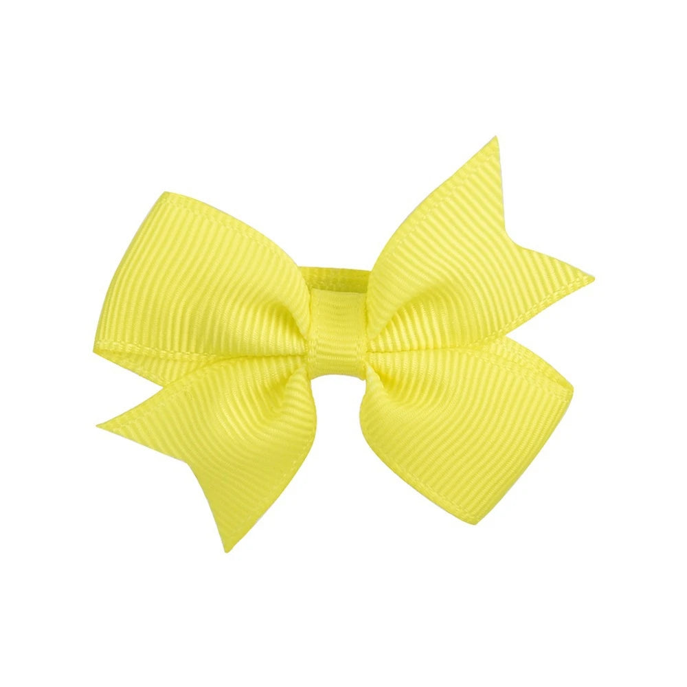 20PCS 2.2'' Baby Hair Clips Newborn Girls Fully Lined Tiny Hair Bows Alligator Clips for Infants Toddlers Photography Props