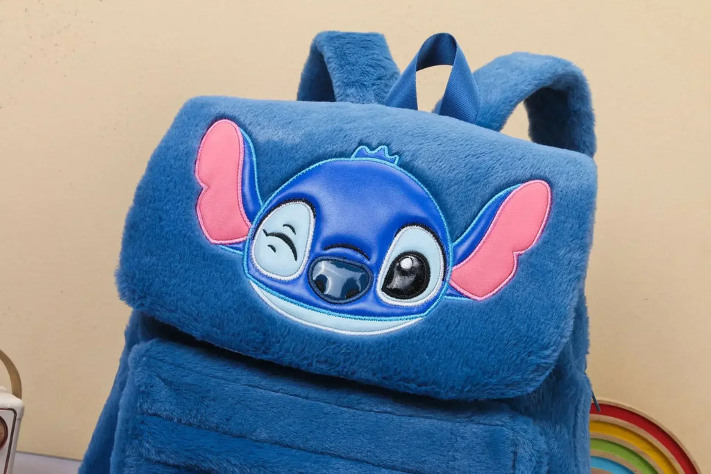 Stitch Backpack Plush Ins Japanese Funny Cartoon Large-Capacity Student Backpack Kindergarten Bag Child Gift