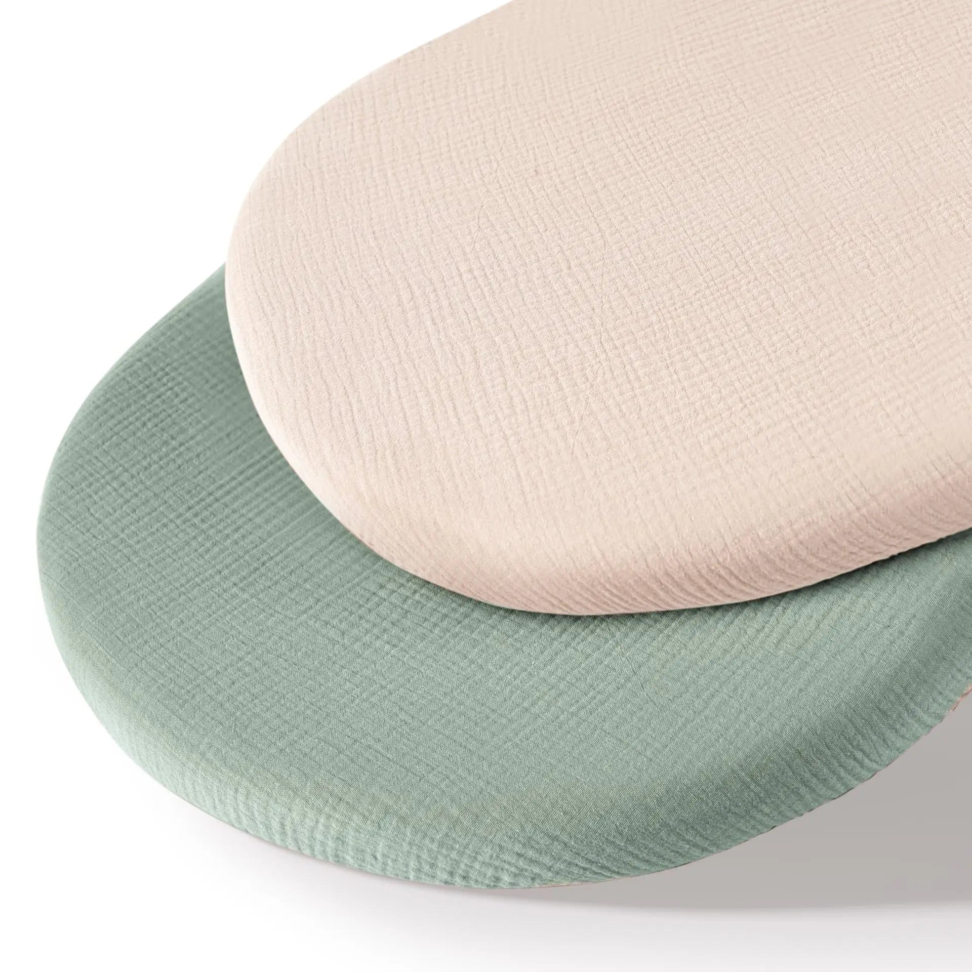 Two Pack Breathable Cotton Baby Crib Fitted Sheets Universal 32x17 Inches Soft and Cozy For Your Newborn
