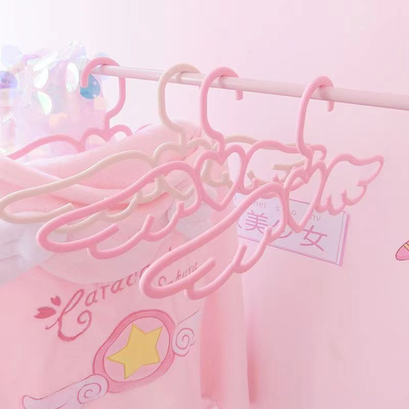 20/10/5pcs Hanger Angel Love Clothes Hanger Household Seamless Cute Clothes Hanger Tie Scarf Drying Clothes Rack Wholesale