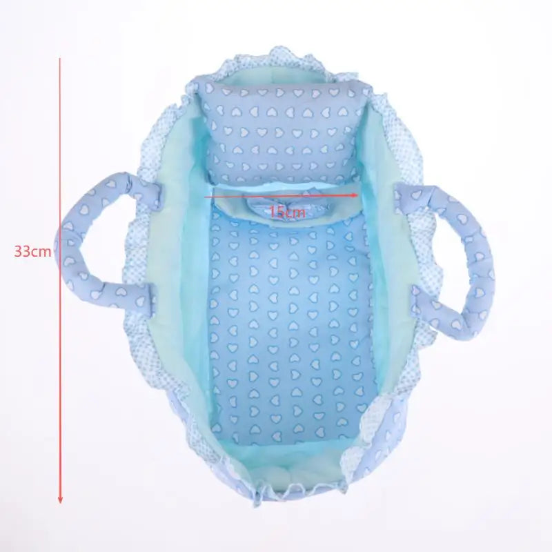 Hand Pull Basket Dollhouse Accessory Cute Design Fit Dolls Under 35cm Dress Up Toy Gift For Little Girls