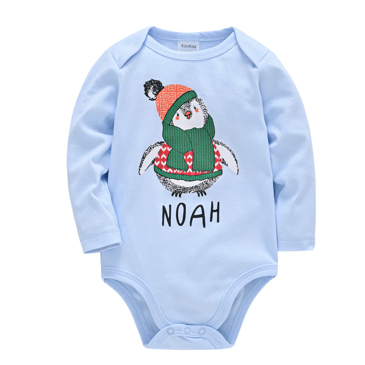 Baby Cotton Romper – Cartoon Long Sleeve, 3–12 Months