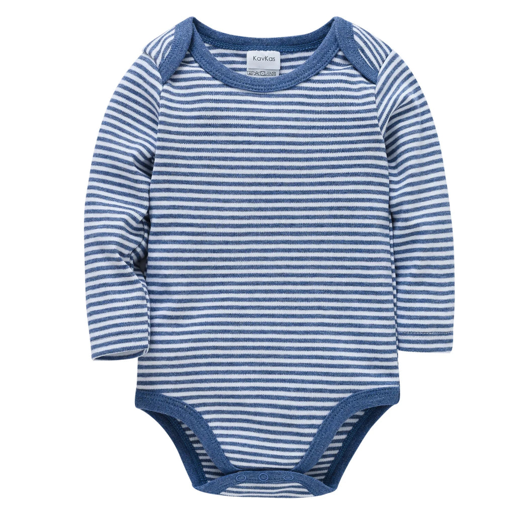 Baby Cotton Romper – Cartoon Long Sleeve, 3–12 Months